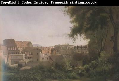 Jean Baptiste Camille  Corot Le Colisee Vue prise des Jardins Farnese (mk11)